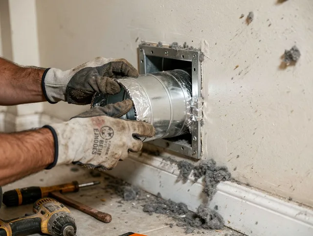 Professional dryer vent repair and installation by Brea Dryer Vent Cleaning in Brea